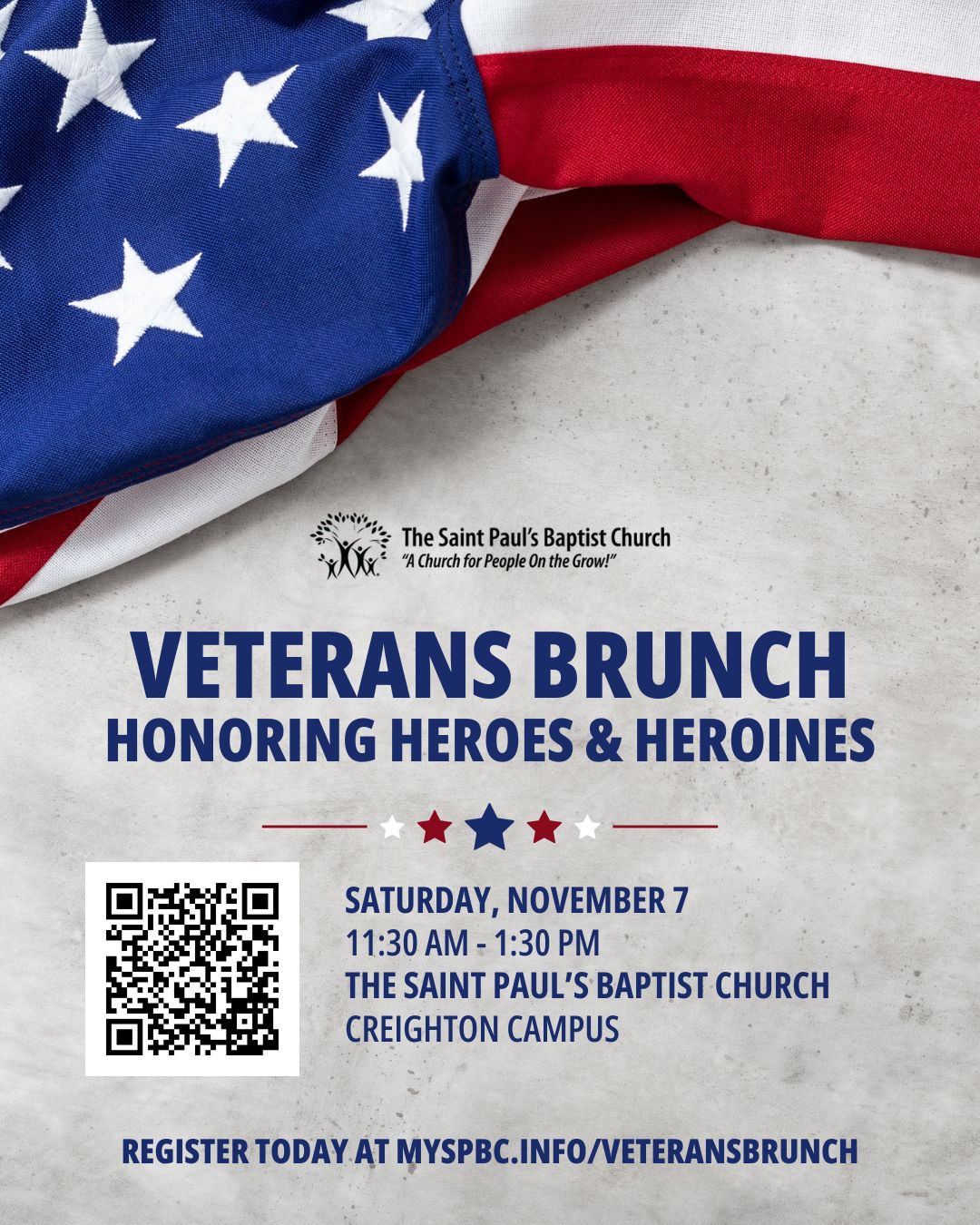 Veterans Brunch flyer