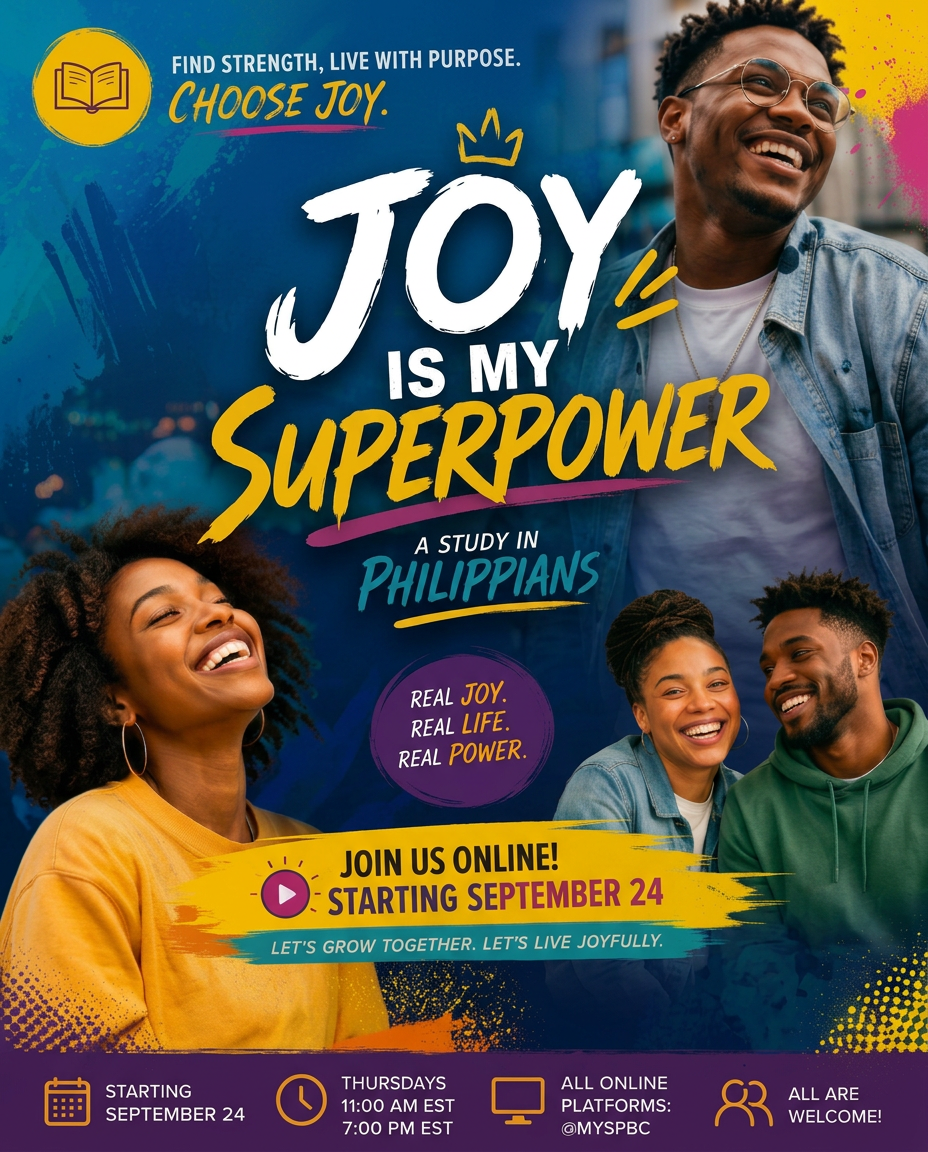 Joy Is My Superpower flyer