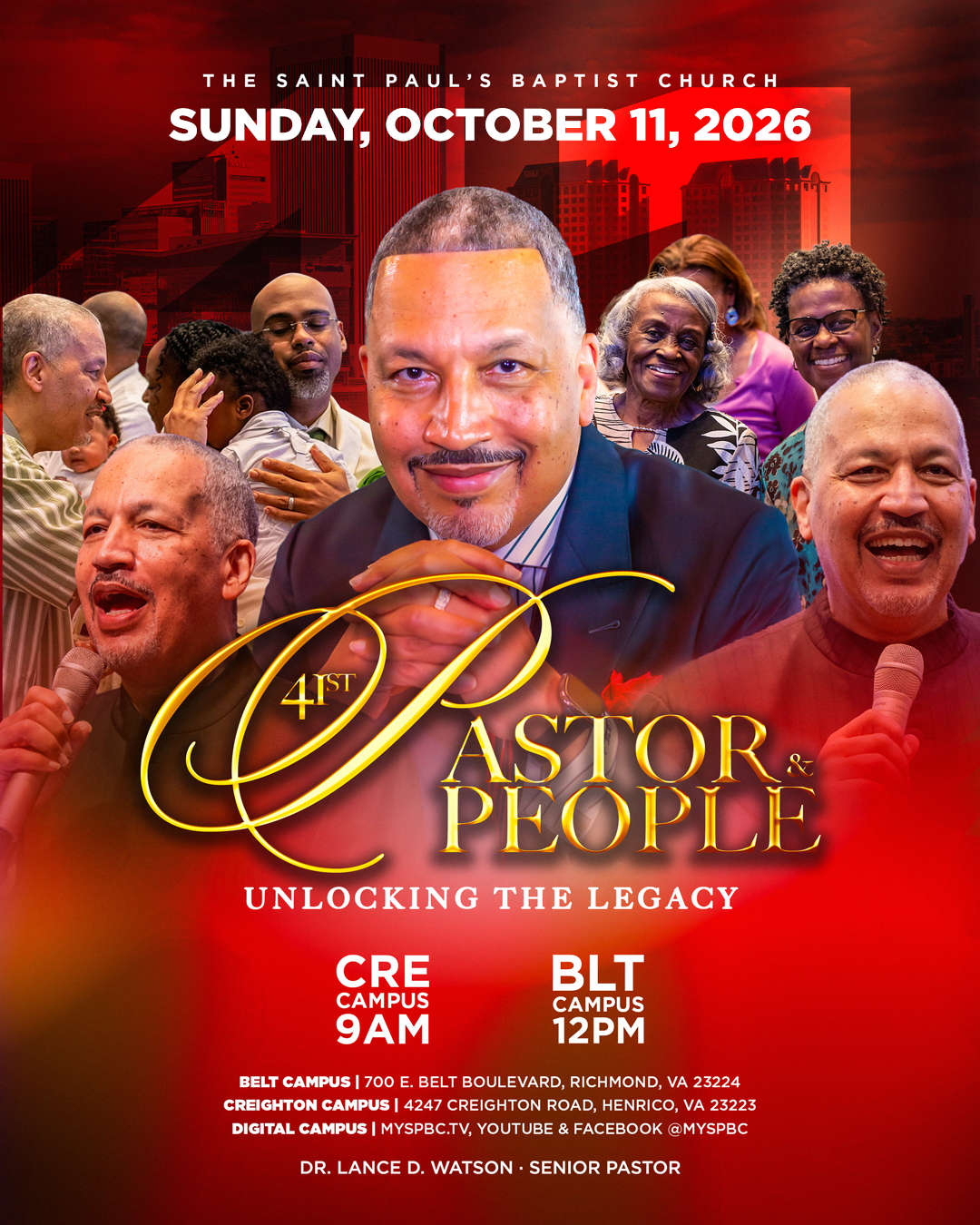 41st Pastor & People Anniversary — Unlocking the Legacy flyer