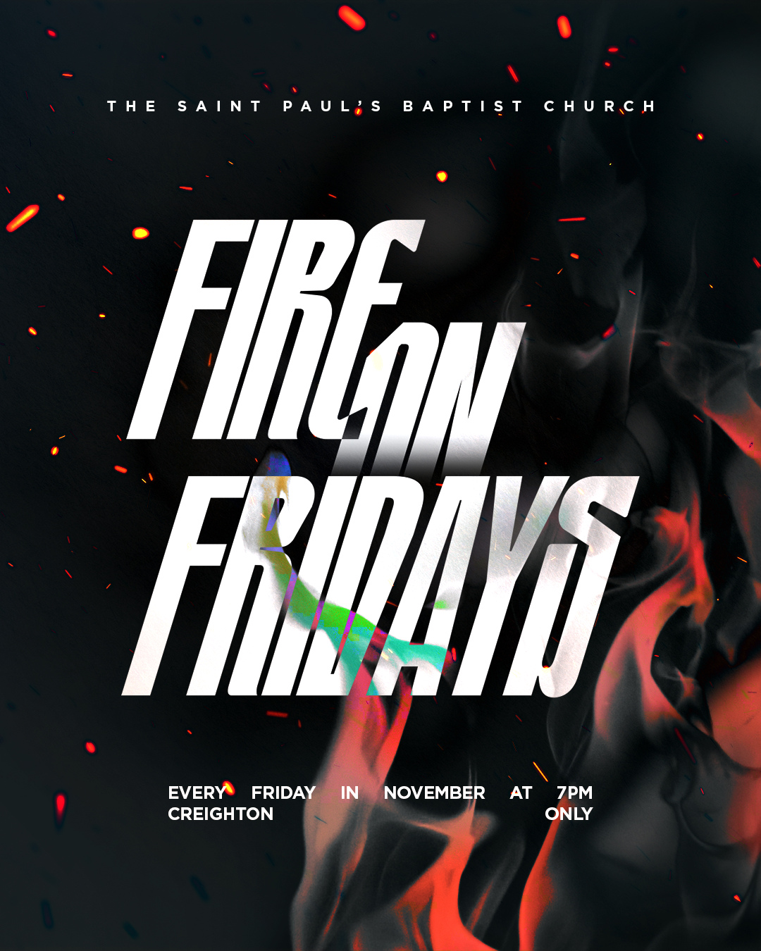Fire on Fridays flyer